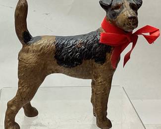 VTG. CAST IRON TERRIER DOORSTOP