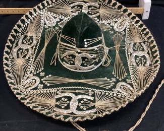 VTG.CALIDAD RHINESTONE SOMBRERO