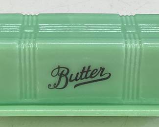 JADEITE BUTTER DISH