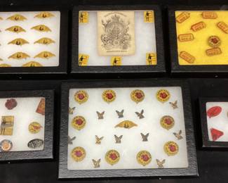 ANTIQUE TOBACCO TIN TAGS, BLACK MARIA, EARLY BIRD, REYNOLDS SUN CURE, RAMS HORN, TAYLORS PRIDE, BIG GUN, MASTER WORKMAN, PENNS RED,