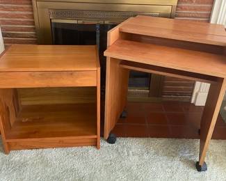 Computer Desk And Side Table