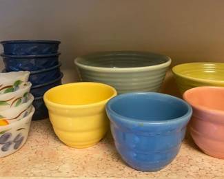 Bauer Beehive Custard Cups, Bowls More