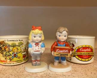 Campbell Soup Mugs Figurines