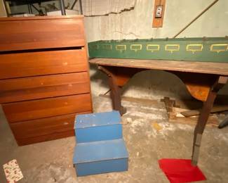 Vintage Sorting Tray, Dresser And Table