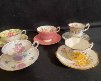 Paragon, Royal Chelsea, Imperial Tea Cups
