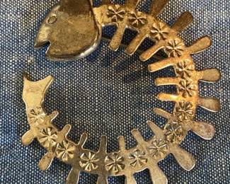 Mexico .925 Fish Brooch