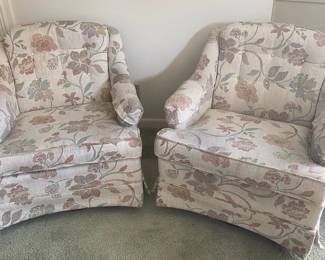 Pair Of Slyter Magnusen Vintage Swivel Chairs