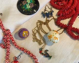 Russian, Dutch And Other International Costume Jewelry