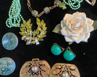 Vintage Brooches, Shoe Clips And More