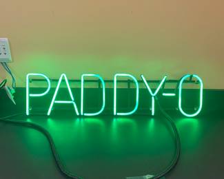 Four neon signs with transformers available in this sale