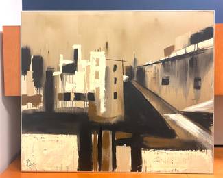Abstract urban landscape/signed