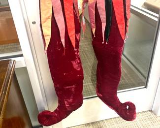 Velvet jester  Christmas stockings