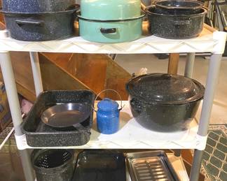 Vintage & Antique Enamel Ware Pans