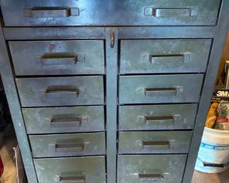 Interesting Old Vintage Industrial Tool Chest of drawers