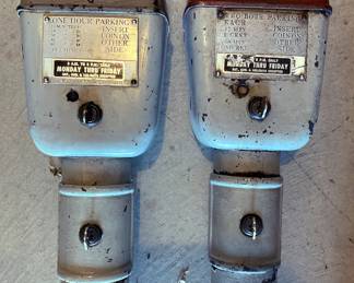 Vintage Parking Meters (Family thinks South Bend) with KEYS!