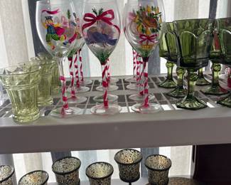 12 days of Christmas Wine Glasses