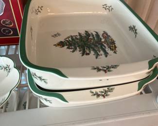 Spode Christmas Tree Serving Dishes