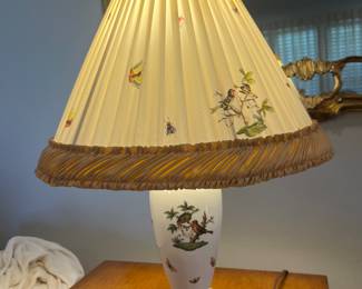 Herend Rothschild Bird Lamp