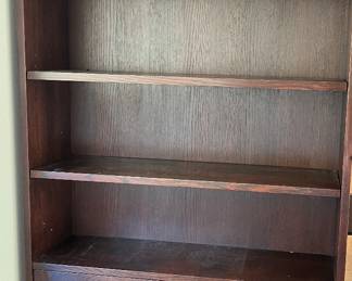 Stickley oak shelf unit