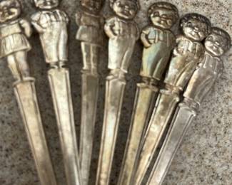 Campbell soup and stainless and silver plate flat ware