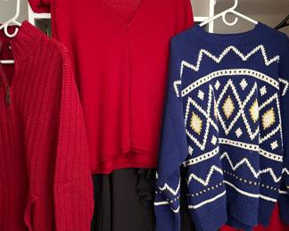 Huge lot of sweaters and vest