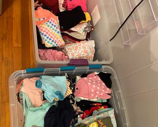 Lots of baby clothing.