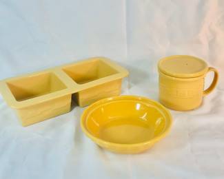 Brand new condition large LongaBerger pottery butternut color  color 