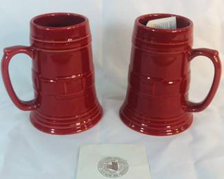 Brand new condition large LongaBerger pottery paprika  color  