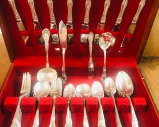 1940s Sterling Silver Chateau Rose pattern 