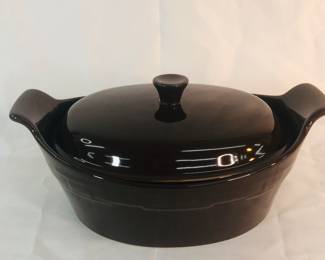 Brand new condition  LongaBerger pottery chocolate  color  