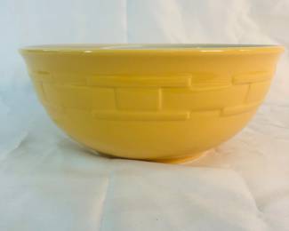 Brand new condition large mixing bowl LongaBerger pottery butternut color  color 