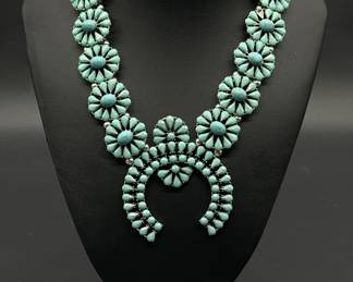 Costume Jewelry 14in Squash Blossom Necklace