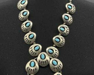 Costume Jewelry Squash Blossom 28in Necklace