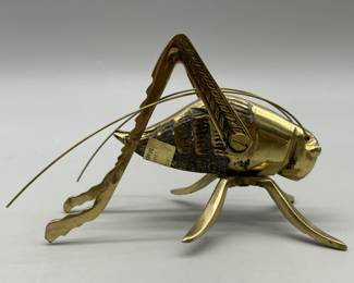 Vintage Brass Plated Cricket, From India