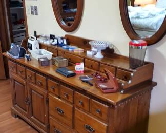 Solid wood dresser