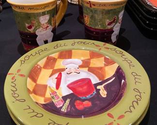 Certified International Chef Dish Set with Mugs