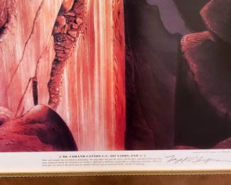 Signed Grand Canyon Country Club Framed Print