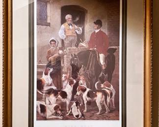 My Guest by Edwin Douglas Fox Hound Fox Hunting Horse and Dogs Scen
