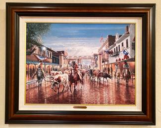 Cowtown by Jack Terry canvas print