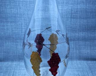 Hand Painted Wine Decanter