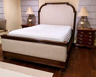 A.R.T. Newel Upholstered Queen Sized Bed Frame