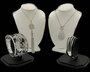 great selection of bangle bracelets and necklaces 