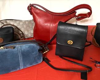 AWESOME SELECTION OF NICE PURSES, COACH, DOONEY BURKE, LIZ CLAIBORNE AND MORE.