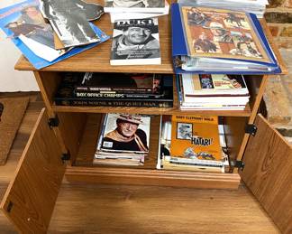 WE HAVE A NICE COLLECTION OF VINTAGE JOHN WAYNE COLLETIBLES.