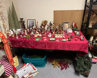 All Christmas items are in the garage apartment, so please dress warm no heat !