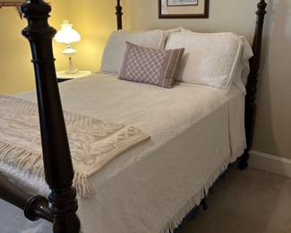    Vintage full size bed with like new mattress set                
 no bedding 