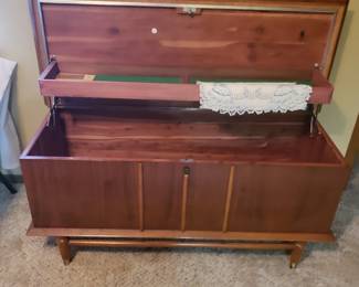 Inside Cedar chest 