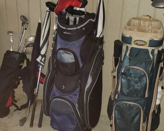 Golf bags and youth golf bag w clubs