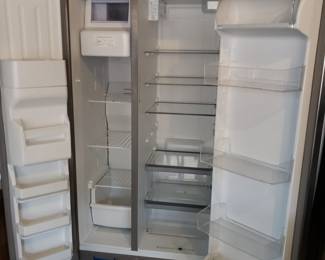 Inside Whirlpool fridge