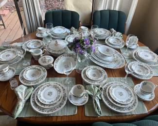 Noritake China “Laurette” Serving for 12 and Serving Pieces